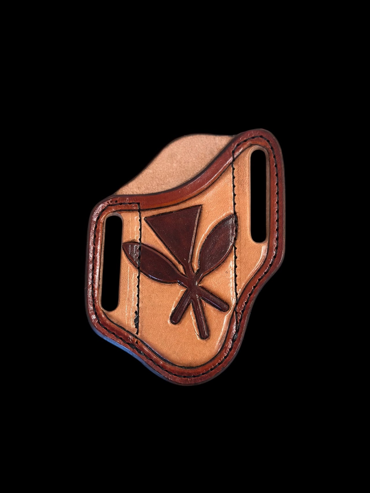 Small Double Slot Pancake Knife Sheath